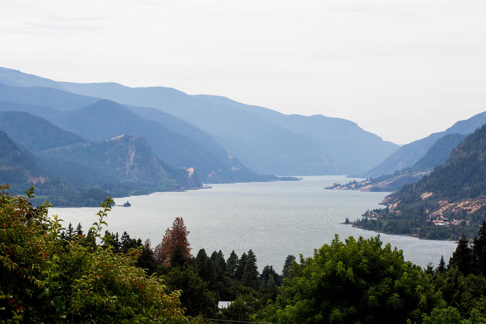 Aerial of the Columbia River