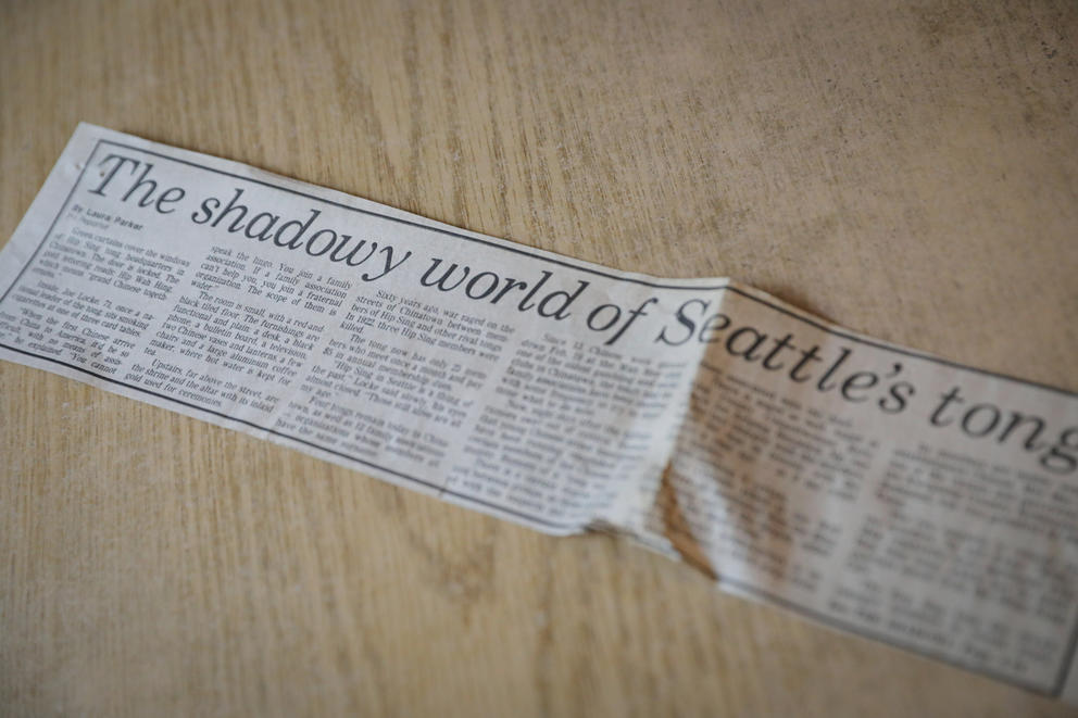 Headline: "Shadowy world of Seattle's tongs"