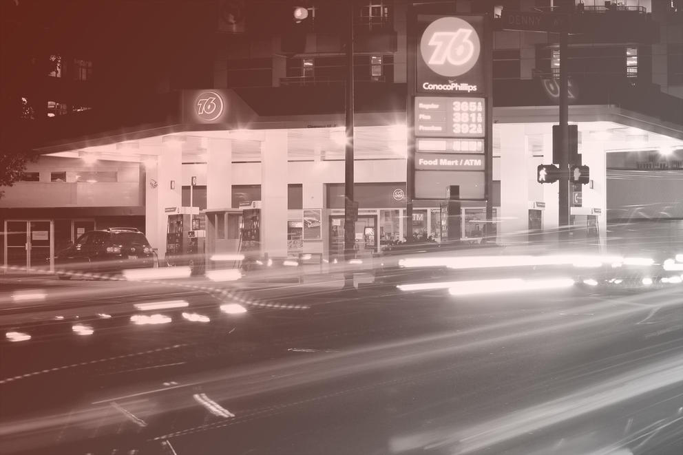 gas station