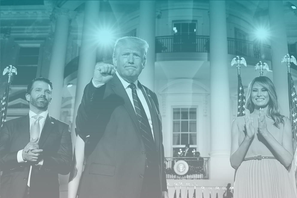 don jr, donald trump and melania trump