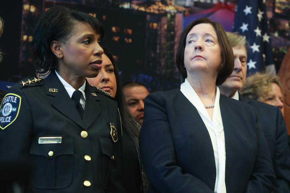 Kathleen O'Toole and Carmen Best