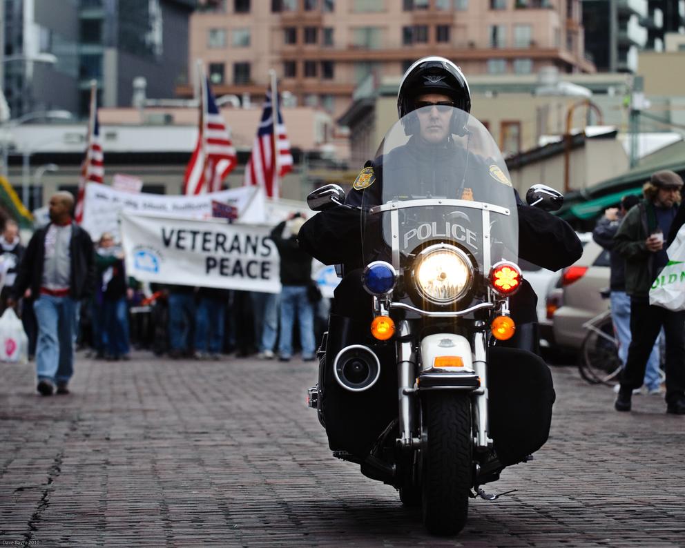 Seattle police motorcycle