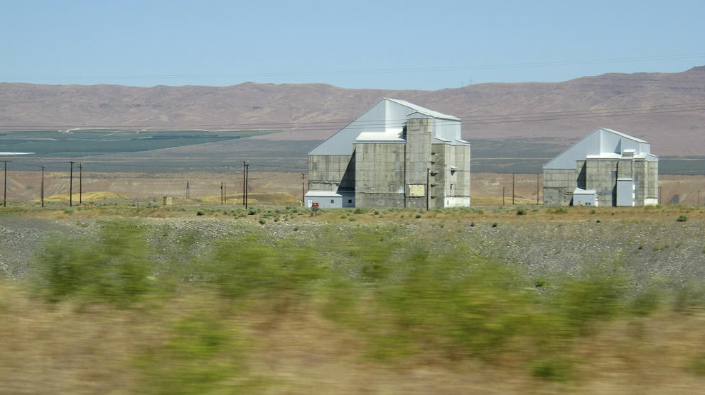 Two decommissioned plutonium-producing reactors on the Hanford Nuclear Reservation near Richland, Wash. 