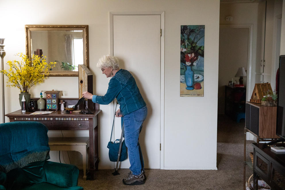 Patricia Divine Wilder in her home
