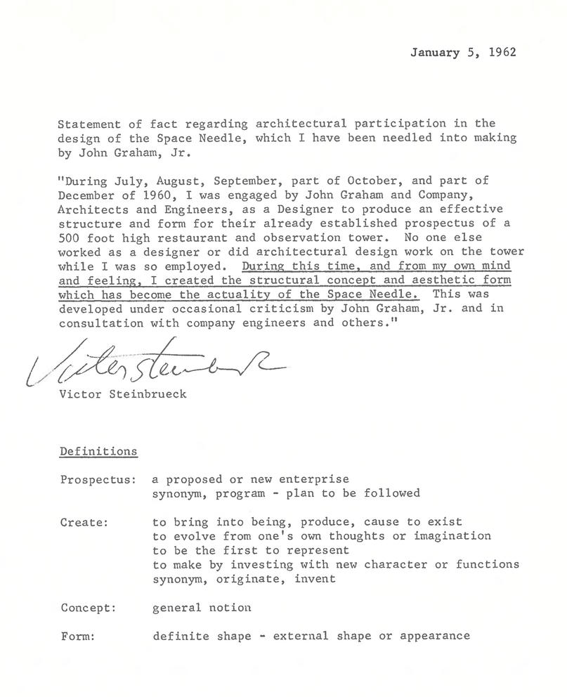 Letter from Victor Steinbrueck
