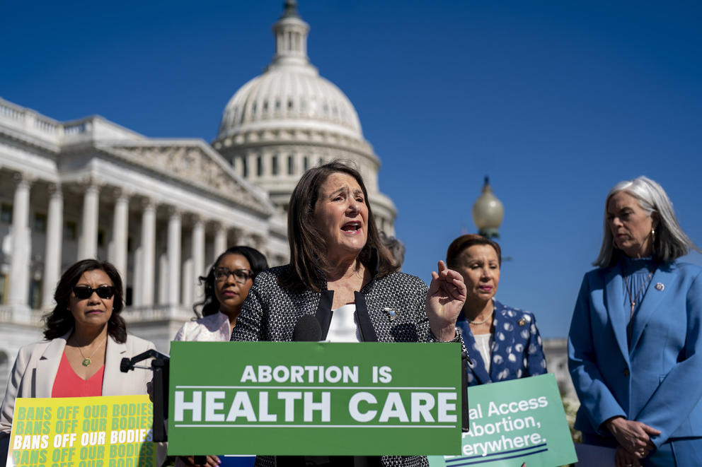 an event about abortion outside in Washington DC