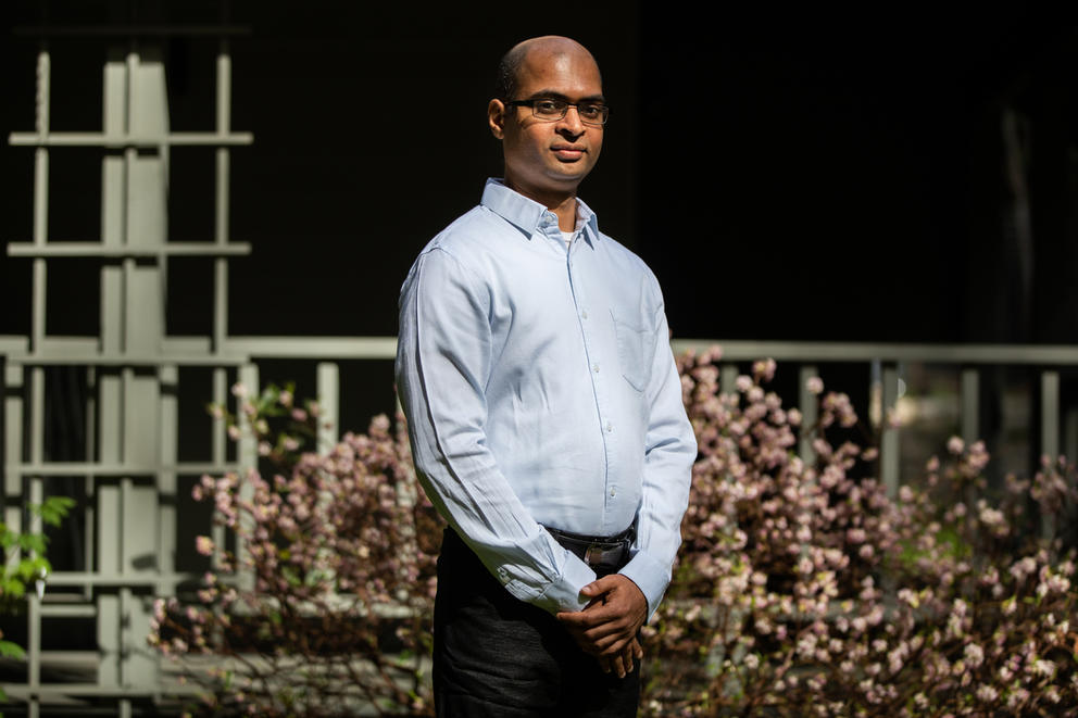 Alok Kumbhare at his home in Sammamish