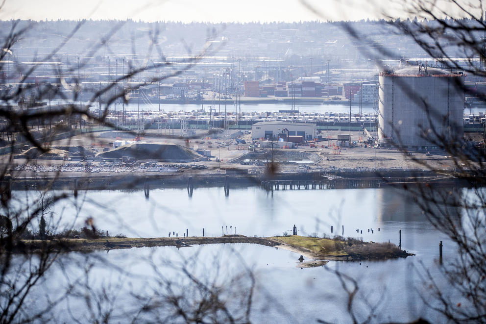The site for Puget Sound Energy's new Tacoma LNG facility