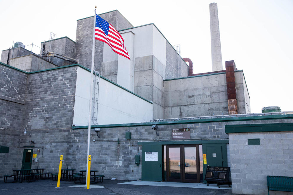 A building at the Hanford nuclear reservation.