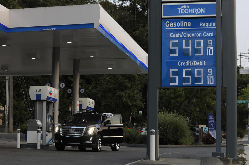 a gas station in Washington