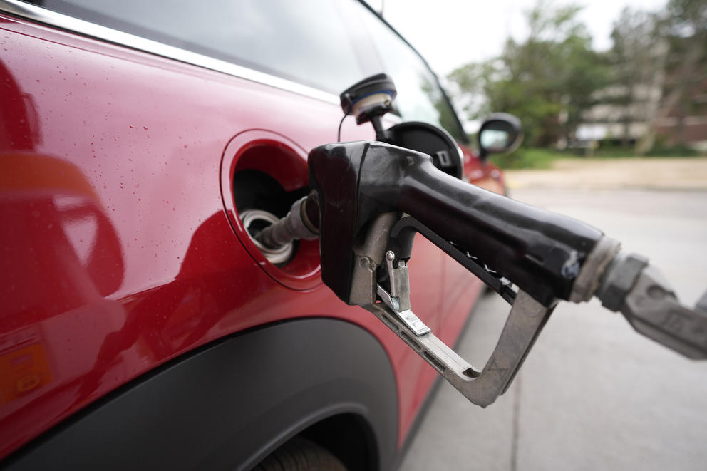 filling up a vehicle with gas