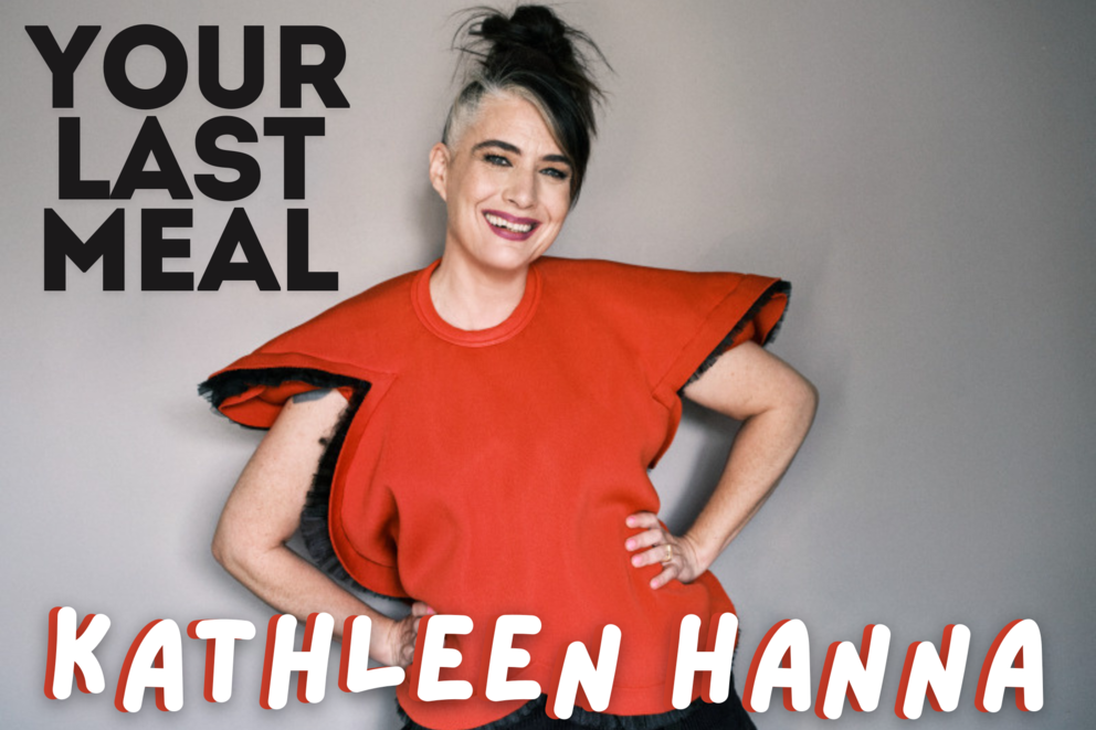 Kathleen Hana in a red top, smiling