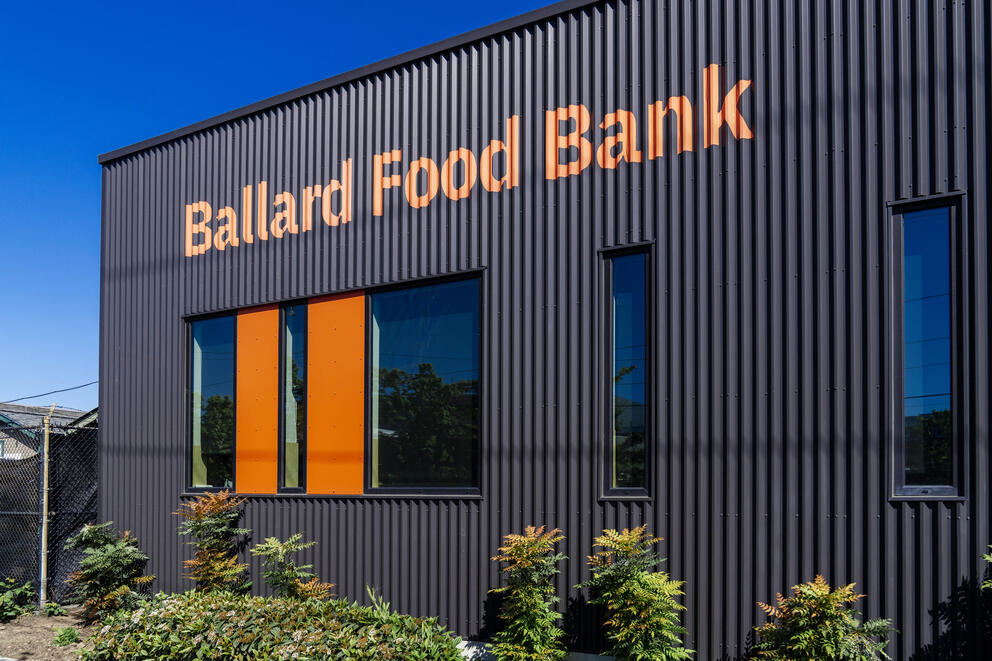 the outside of the ballard food bank