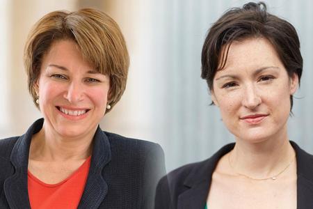 Amy Klobuchar and Mary Harris