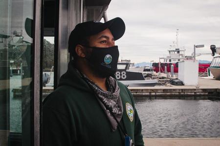 Kwasi Addae looks out into Puget Sound
