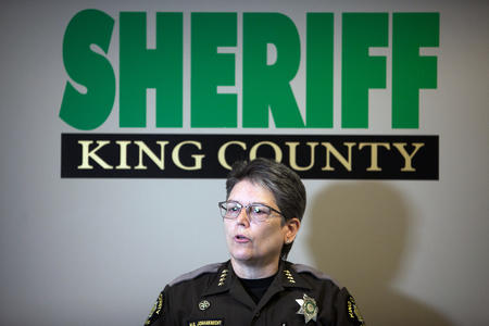 Sheriff at a press conference