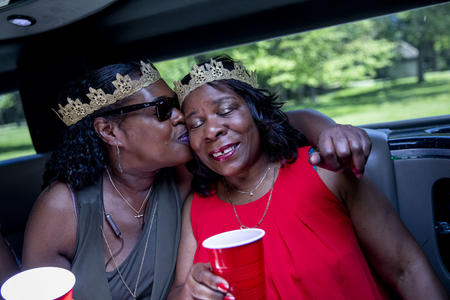 Dosher and Alesia hug and kiss