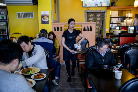 people in restaurant