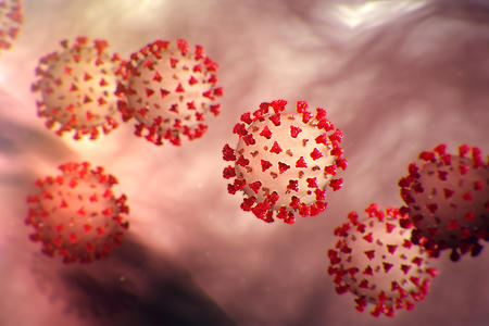 COVID-19 illustration from the CDC