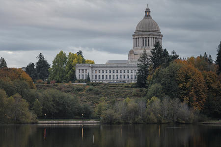 The Washington State Capitol and Supreme Court buildings