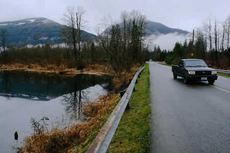 car on road