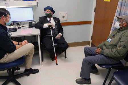 meeting in doctor's office