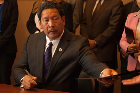 Bruce Harrell in city hall