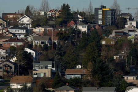 Single-family homes on Beacon Hill in Seattle, Feb. 13, 2018. Credit: Matt M. McKnight/Crosscut