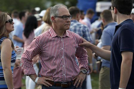 Scott Pruitt at a White House picnic on July 4, 2018