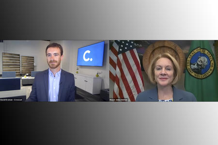 David Kroman and Mayor Jenny Durkan
