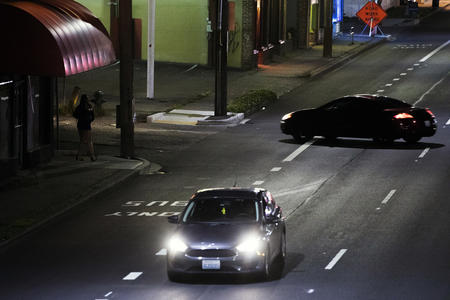 Car driving on Aurora