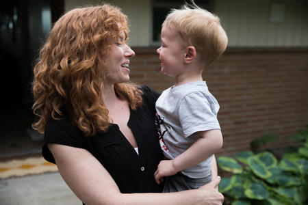 Mom and son