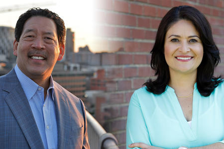 Bruce Harrell and M. Lorena González