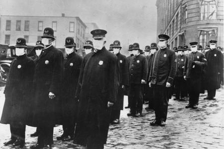police with masks