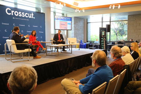 Panel of wildfire experts at Crosscut Festival
