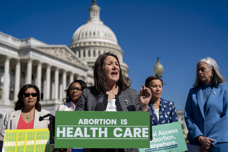 an event about abortion outside in Washington DC