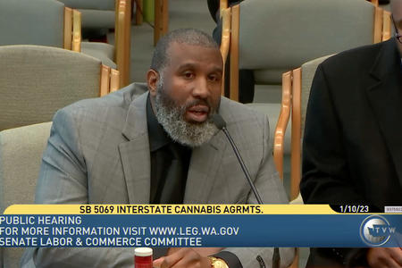 Vice President of Black Excellence in Cannabis Mike Asai testifies