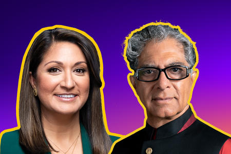 Amna Nawaz and Deepak Chopra