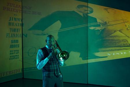 Trombonist Julian Priester (Meron Menghistab for Crosscut)