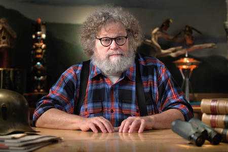 Knute Berger at his desk in Mossback's den.