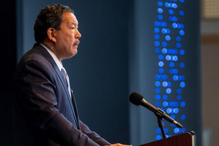 Still from Mayor Harrell on Seattle budget, police mistrust