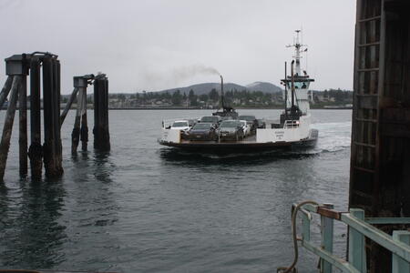 ferry crossing between Anacortes and Guemes Island