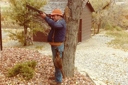 The author's father, shown here circa 1983, was an avid bird hunter. 