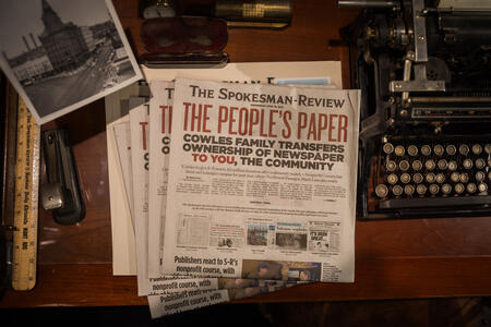 April 16 edition of The Spokesman-Review announces ownership change 